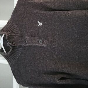 100 % Cotton / American Eagle Outfitters Charcoal Turtleneck Sweater